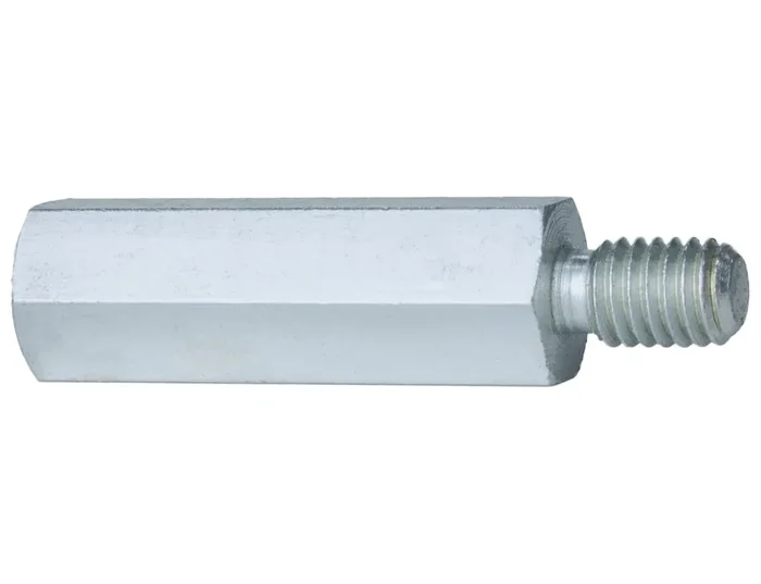 Abstandsbolzen Innen/Aussen mit Gewindefreistich Stahl verzinkt – M3 x 16 mm 100 Stück