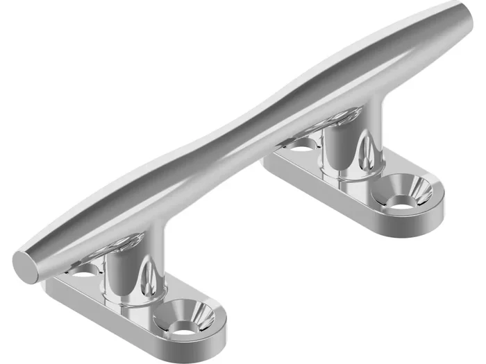Belegklampen rund, 4 Bohrungen, Edelstahl A4 M8217 – 150 mm