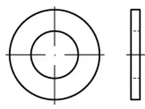 DIN 125-A/ISO 7089 Unterlegscheibe Duplex 1.4462 – M12 – 200 Stück