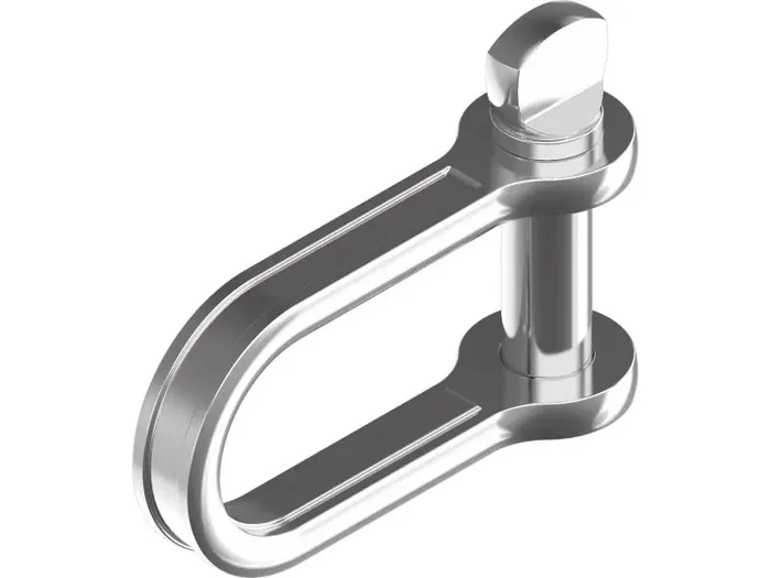 Flachschäkel mit Bund, Edelstahl A4 M8293 – 4,0 mm