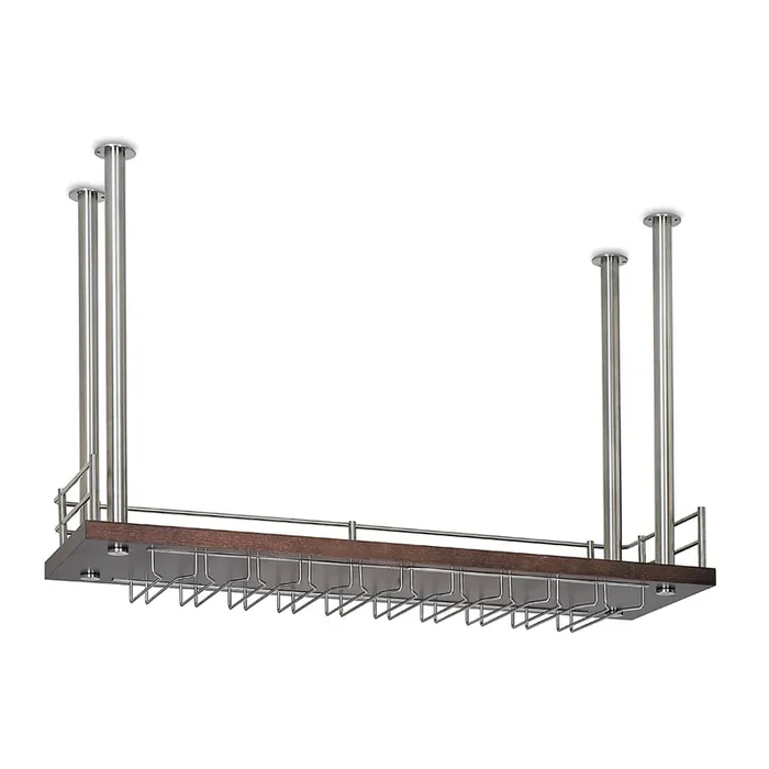 Flaschenbord Corlinda L 750 mm 38,1 mm (1,5 ) Trägerteil Edelstahl Design Material Zamak