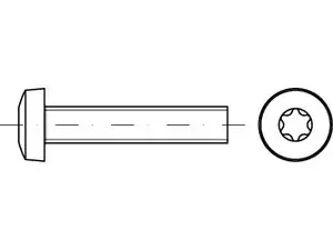 ISO 14583 Linsenschraube mit Innensechsrund Edelstahl A2 – M8 x 35 mm 100 Stück