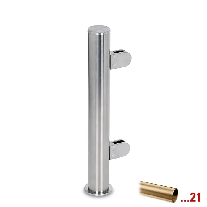 Pfosten Alberte Eckpfosten 90° 25,4 mm (1 ) Messing matt Design