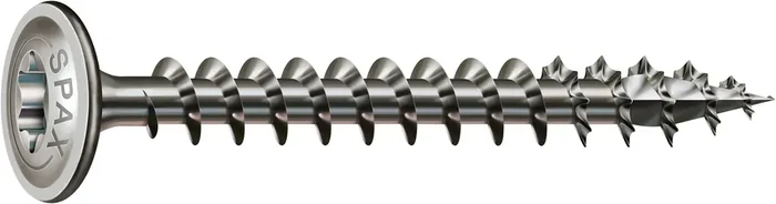 SPAX Holzbauschraube HI.FORCE, Edelstahl A2, Tellerkopf, T-STAR plus Tellerkopfschraube – 6,0 x 60 mm 50 Stück
