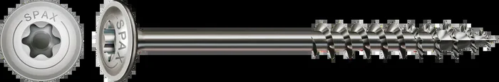 SPAX Holzbauschraube HI.FORCE, Edelstahl A2, Tellerkopf, T-STAR plus Tellerkopfschraube – 8,0 x 120 mm 25 Stück