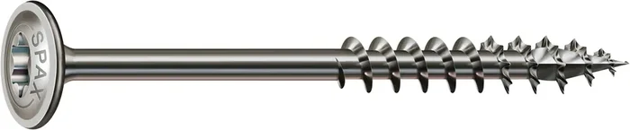 SPAX Holzbauschraube HI.FORCE, Edelstahl A2, Tellerkopf, T-STAR plus Tellerkopfschraube – 8,0 x 180 mm 10 Stück