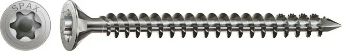 SPAX Holzbauschraube, Ø 8 mm, Senkkopf Vollgewinde Edelstahl A2 T-STAR plus – 8,0 x 400 mm 2 Stück