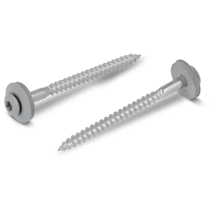 Spenglerschraube 2tlg. mit Dichtscheibe Ø 15 mm, Edelstahl A2, Steingrau RAL 7030 – 4,5×35 mm 200 Stück – 4,5 x 35 mm 200 Stück