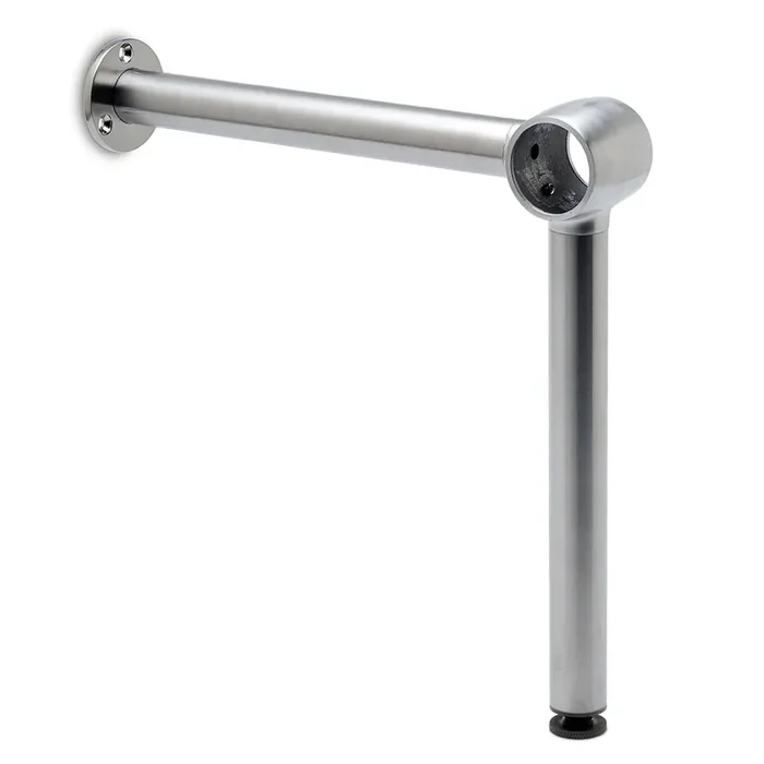Verstellbare Fußlaufstütze Birgit 25,4 mm (1 ) Edelstahl Design Material Zamak